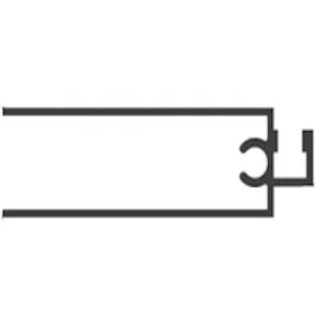 Mosq. Horizontal 3" Blanco Por Metro